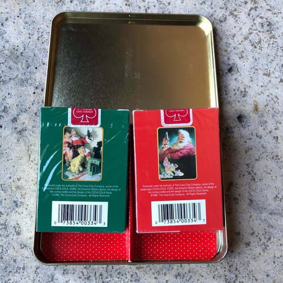 1996 Coca-Cola Nostalgia Christmas Playing Cards - Picture 4 of 6